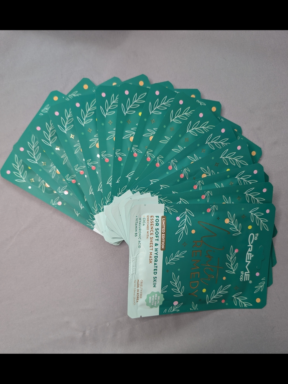 The Creme Shop Korean Skin Care Winter Remedy 15 Masks In Box